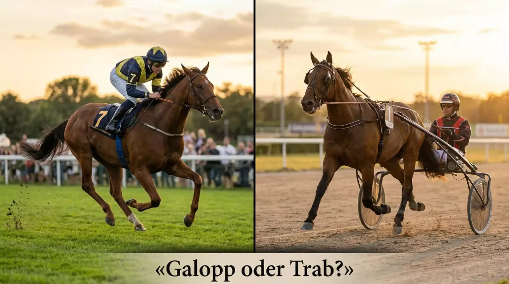 Galopprennen vs. Trabrennen Vergleich