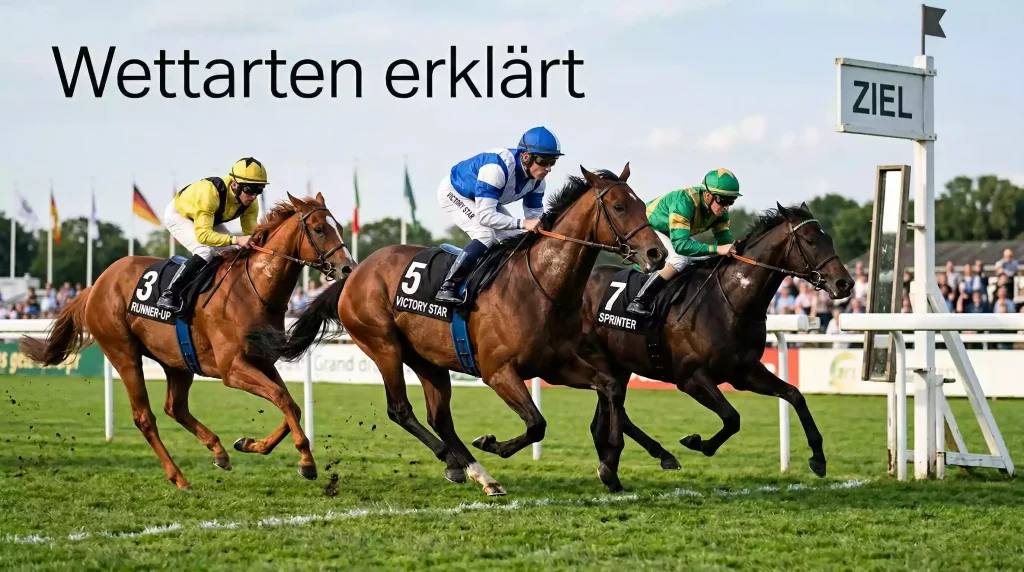 Wettarten bei Pferdewetten erklärt